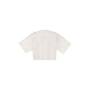ELISABETTA FRANCHI Cropped Knit Top Women CHALK Sweaters & Knitwear